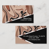 ベイモダンガーリーージュピンクファッション美しい 名刺 (正面/裏面)