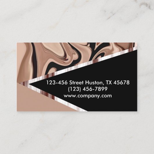 ベイモダンガーリーージュピンクファッション美しい 名刺 (裏面)