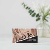 ベイモダンガーリーージュピンクファッション美しい 名刺 (スタンド正面)