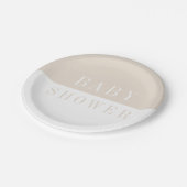 ベイモダンシンプルジミニマルュの赤ちゃん ペーパープレート (アングル)