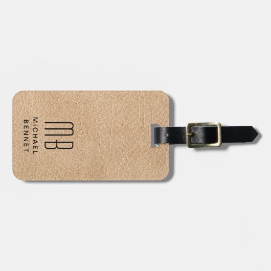 ベイモノグラムのエレガントゲ ラゲッジタグ (正面横)