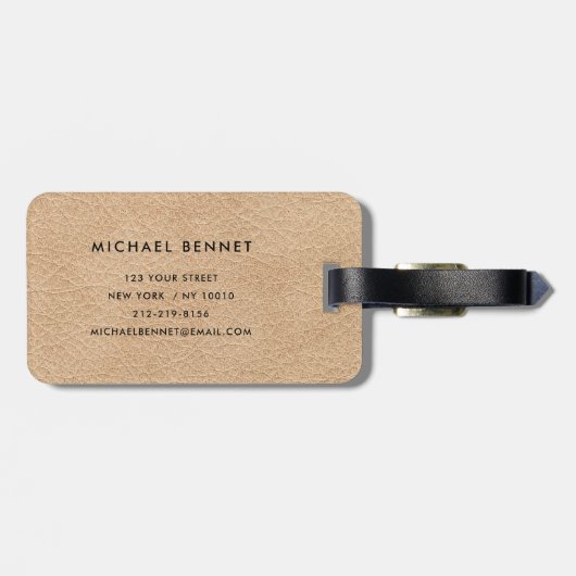 ベイモノグラムのエレガントゲ ラゲッジタグ (裏面横)