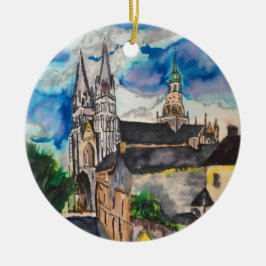 ベイユークス大聖堂フランセラミックオーナメント セラミックオーナメント