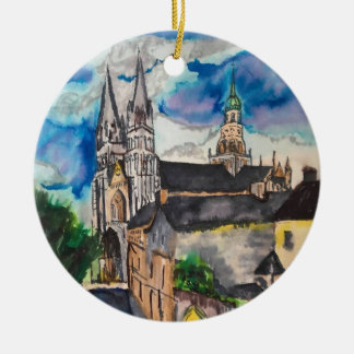 ベイユークス大聖堂フランセラミックオーナメント セラミックオーナメント