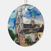 ベイユークス大聖堂フランセラミックオーナメント セラミックオーナメント (左)