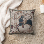 ベイユースタペストリーバトルシーン装飾用クッション クッション (ブランケット)