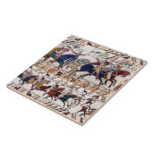 ベイユースタペストリー1066ノルマン騎士と射手 タイル (側面)