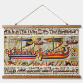 ベイユースタペストリー1066ノルマン騎士と射手 吊り下げ型タペストリー (正面3)