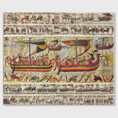 ベイユースタペストリー1066バイキング船 ラッピングペーパー (フラット)