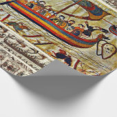 ベイユースタペストリー1066バイキング船 ラッピングペーパー (角)