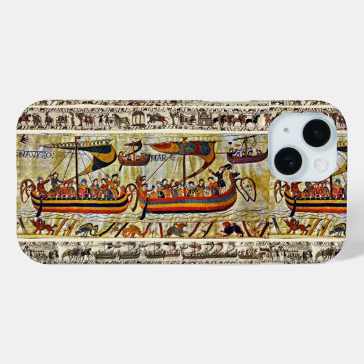 ベイユースタペストリー1066バイキング船 Case-Mate iPhoneケース (裏面 (横))