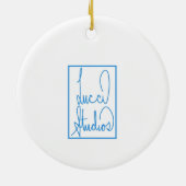 ベイユースフランスウォーターホイールオーナメント セラミックオーナメント (裏面)