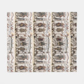 ベイユータペストリーキングハロルドコロネーション フリースブランケット (正面(横))