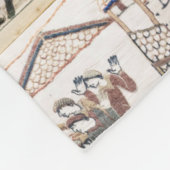 ベイユータペストリーキングハロルドコロネーション フリースブランケット (角)