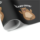 ベイリーキュートテディベアプンダークBG ラッピングペーパー (ロールコーナー)