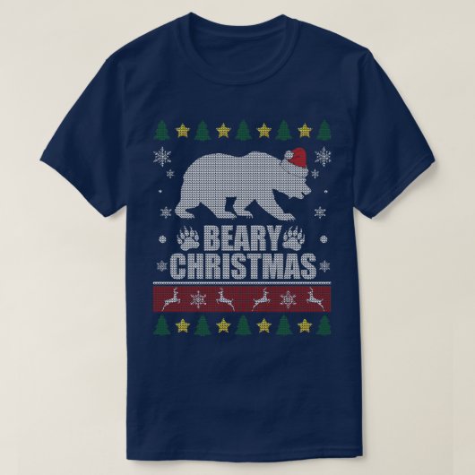 ベイリークリスマスゲイベアクリスマス Tシャツ (デザイン正面)
