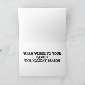 ベイリークリスマスストライプ カード (内部)