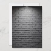 ベイリークールヒップホップテディベアファースト誕生日パーティー 招待状 (裏面)