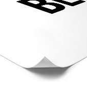 ベイリークールブおもしろいラウンベアープン ポスター (角)