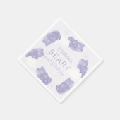 ベイリースイートパープルグミベア誕生日 スタンダードカクテルナプキン (角)