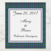 ベイリースコティッ結婚ティッシュのワインラベル ワインラベル (シングルラベル)