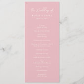 ベイリーピンクモダン結婚ズ プログラム (正面)