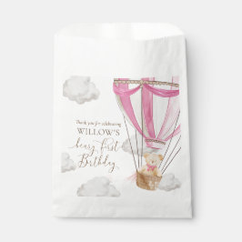 ベイリーファーストテディベアホットエアバルーン誕生日 フェイバーバッグ