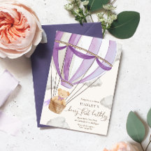 ベイリーファーストテディベアホットエアバルーン誕生日