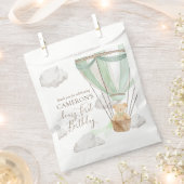 ベイリーファーストベアーミントホットエアバルーン誕生日 フェイバーバッグ (クリップ留めされた状態)