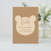 ベイリーファースト誕生日サンキューカード サンキューカード (スタンド正面)