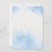 ベイリーファースト誕生日ボーイレインボーボーホベア 招待状 (裏面)