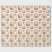 ベイリーファースト誕生日秋ベア1st誕生日 ラッピングペーパー (フラット)