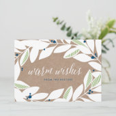 ベイリーフスプリグスフローラホリデーカード シーズンカード (スタンド正面)