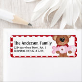 ベイリーマルーンバレンタインデー住所 シールd8 ラベル (インサイチュ)