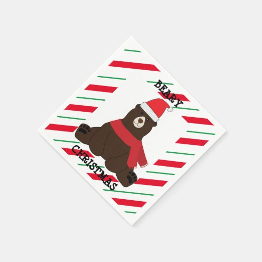 ベイリーメリークリスマスパーティーナプキン スタンダードカクテルナプキン (角)