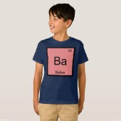 ベイリー名の化学元素周期表 Tシャツ (正面フル)
