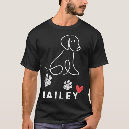 ベイリー犬の鼻の政府機関の政治 Tシャツ (正面)