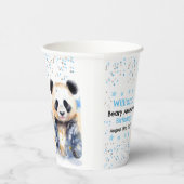 ベイリー素晴らしボーイズ水カラーパンダ誕生日 紙コップ (右)