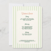 ベイルでの独身最後の週末パーティ 招待状 (裏面)