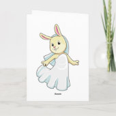 ベイルで花嫁としてのバニー カード (裏面)