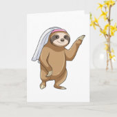 ベイルで花嫁としてスロース カード (黄色い花)