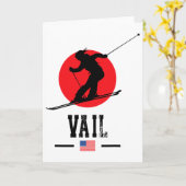 ベイルウサスキーリゾートロッキーマウンテンズアメリカンスキイン カード (黄色い花)