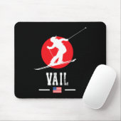 ベイルウサスキーリゾートロッキーマウンテンズアメリカンスキイン マウスパッド (マウス)