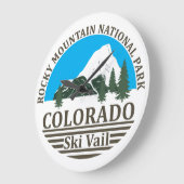 ベイルコロラドスキーリゾート ラージ壁時計 (傾斜)