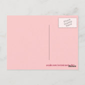 ベイルコロラドピンクをテーマにした山のはがき ポストカード (裏面)