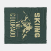 ベイルコロラド州でスキー フリースブランケット (正面(横))