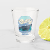 ベイルスキーエリアウィンターコロラド ショットグラス (正面)