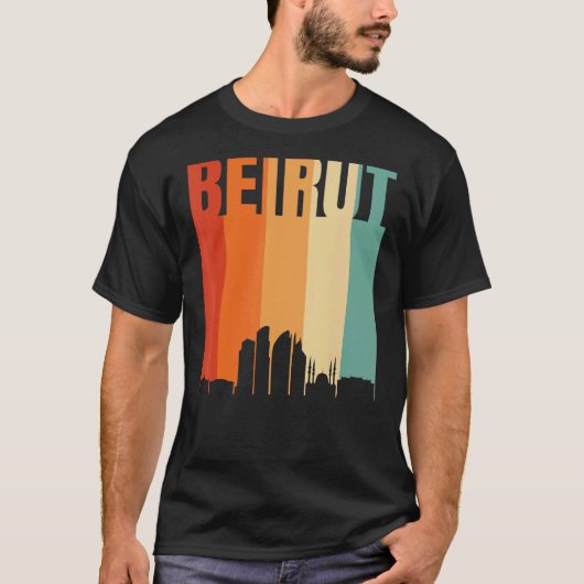 ベイルートスカイライン Tシャツ (正面)