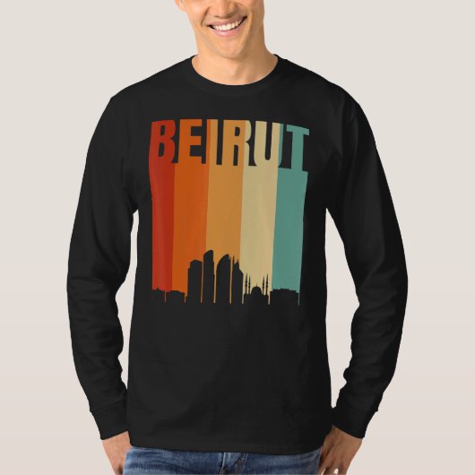 ベイルートスカイライン Tシャツ (正面)