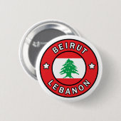 ベイルートレバノン 缶バッジ (正面&裏面)
